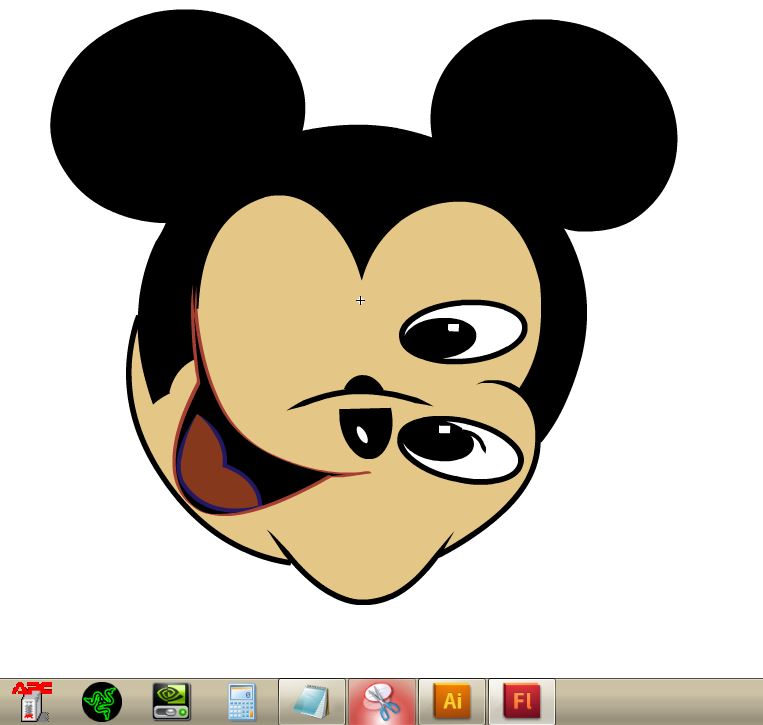 Mickey Mouse glitch